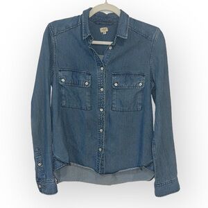 Aritzia Wilfred Blue Denim Shirt size small